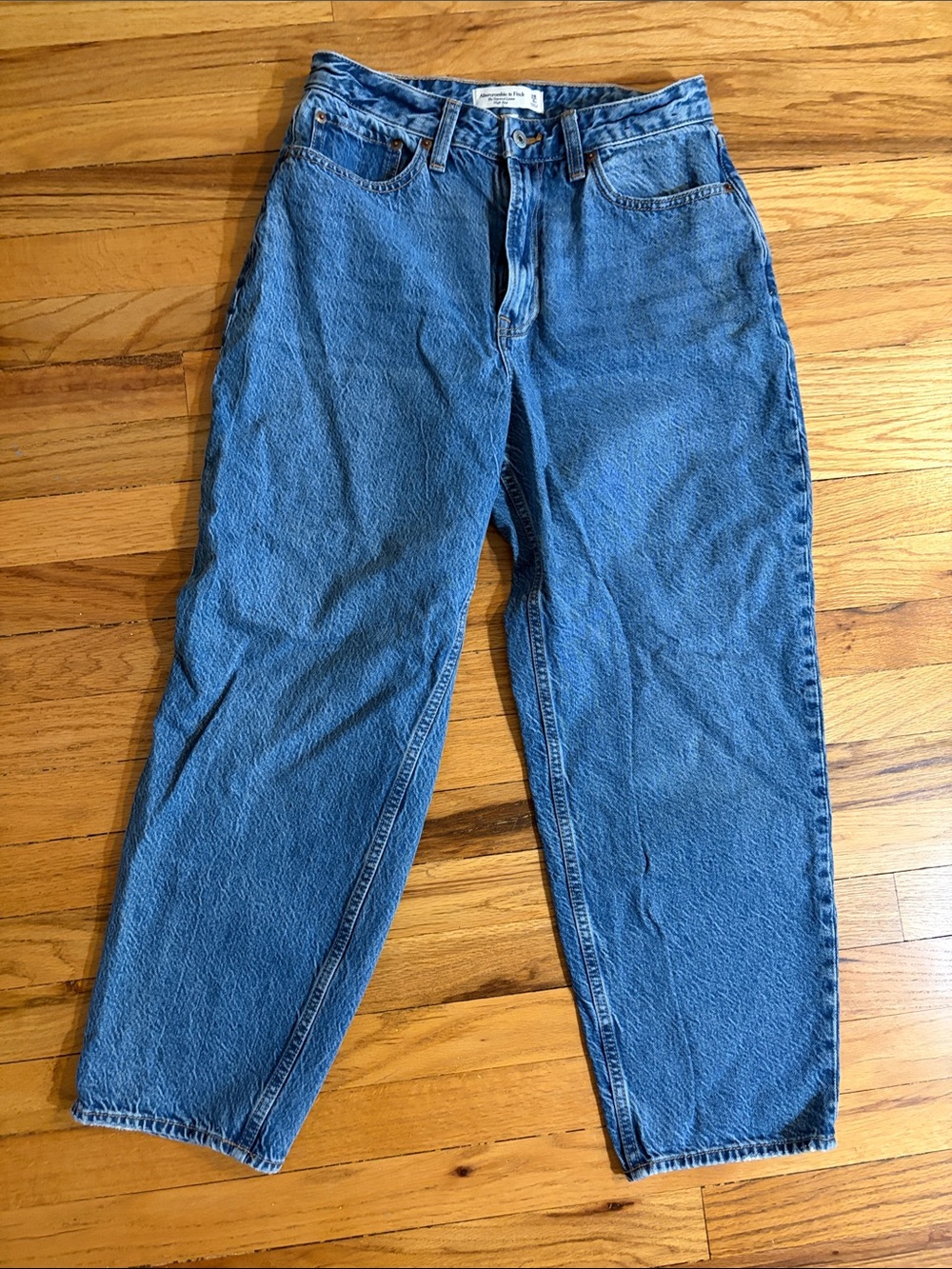 Abercrombie & Fitch Men's Relaxed Blue Denim Jeans